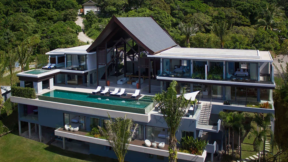 Villa Saan — Eight Bedrooms on a Rocky Headland Above the Andaman in Kamala Beach